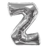 34 In. Silver Letter Z Balloon